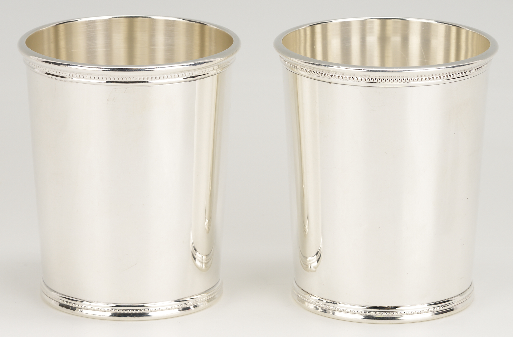 Lot 95: 8 Scearce KY Sterling Silver Julep Cups – JFK – Set #2