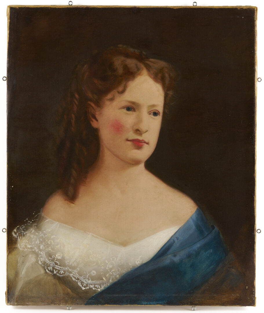 Lot 961: Portrait of Mary Halbert Lewis of Nashville & Nashville Female Academy Diploma