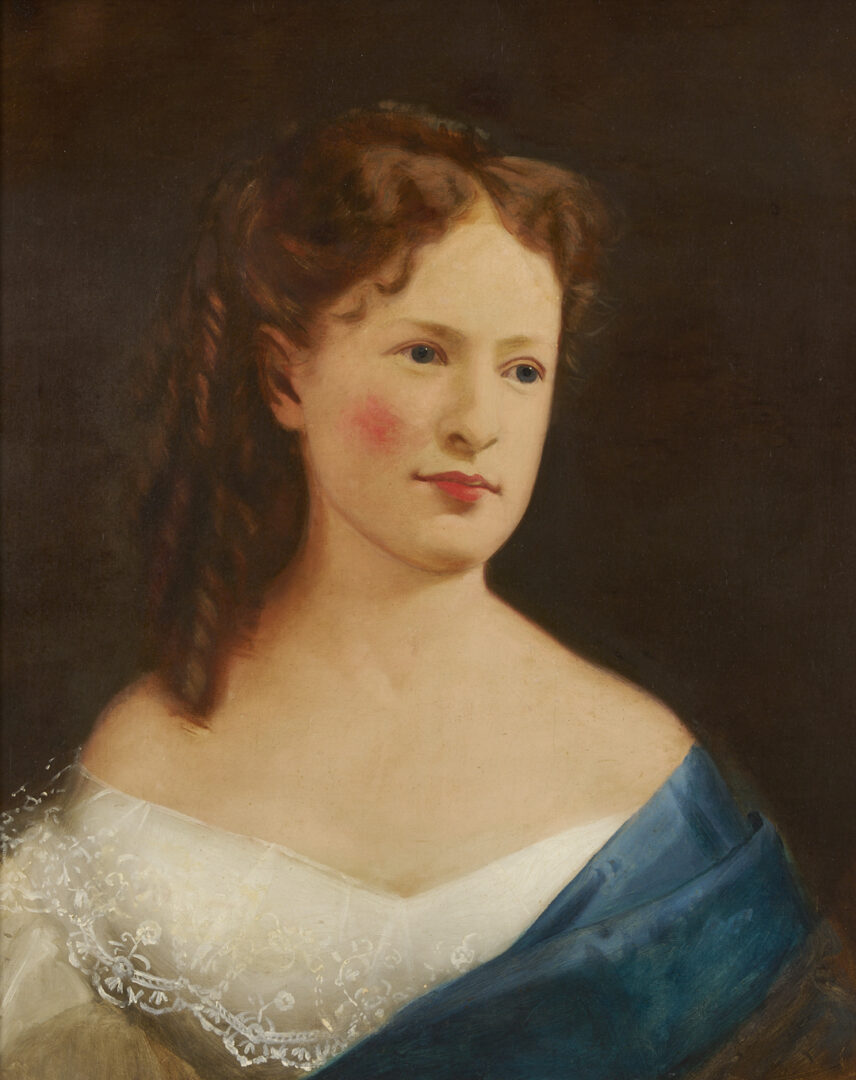 Lot 961: Portrait of Mary Halbert Lewis of Nashville & Nashville Female Academy Diploma