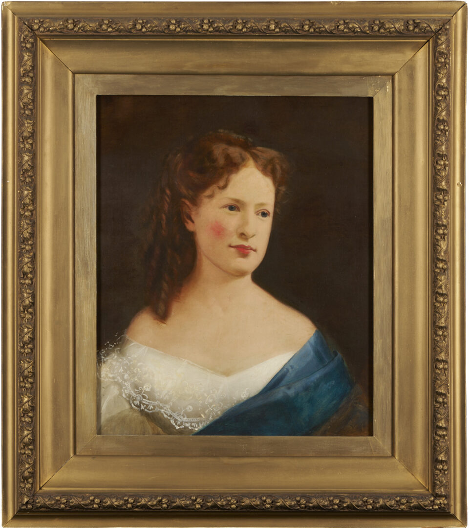 Lot 961: Portrait of Mary Halbert Lewis of Nashville & Nashville Female Academy Diploma