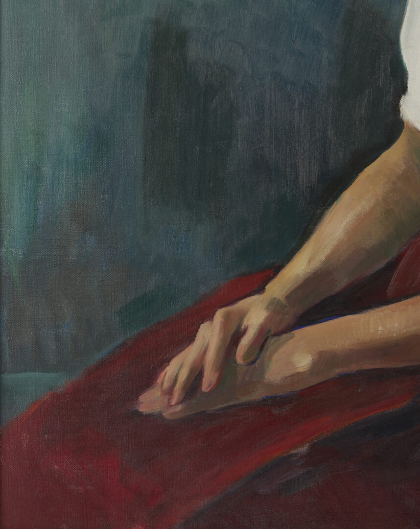 Lot 965: Philip Perkins Oil Portrait of Eugenia Moore