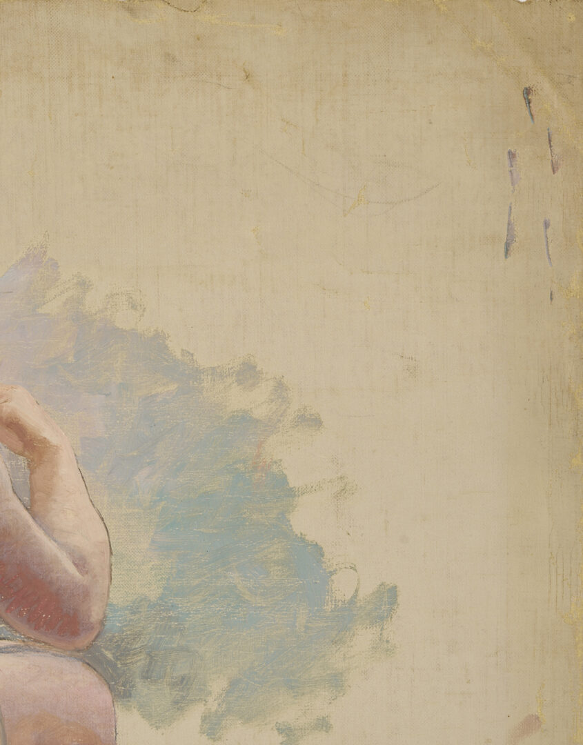 Lot 967: 5 Carl Gutherz Studies For Evening of the Sixth Day & Cupid Band Incl. Eve O/C Painting