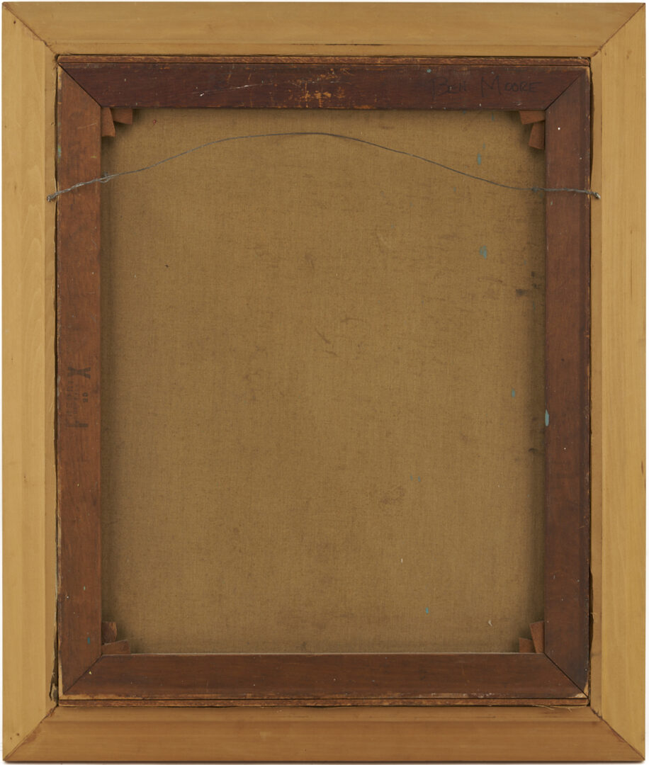 Lot 968: Attrib. Clarence Stagg, Still Life with Flowers on Chair