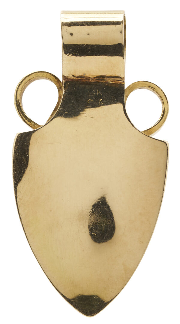 Lot 980: Ladies’ 14K Gold & Amethyst Pendant
