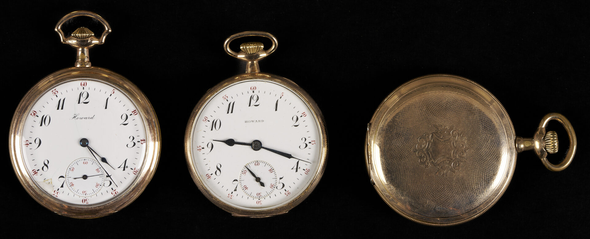 Lot 989: 5 Pocket Watches – 2 E. Howard, 3 Howard