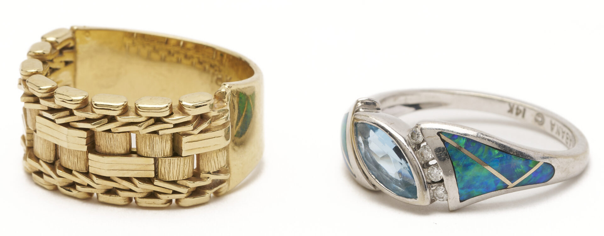 Lot 999: 2 Ladies Gold Rings