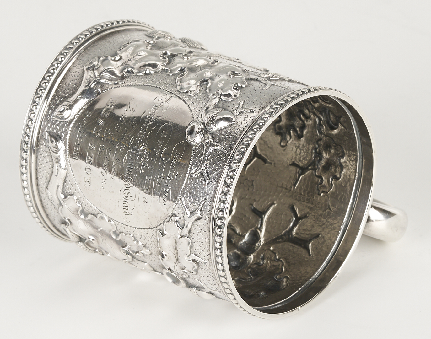 Lot 1001: Coin Silver Presentation Cup, U.S. President’s Mounted Guard