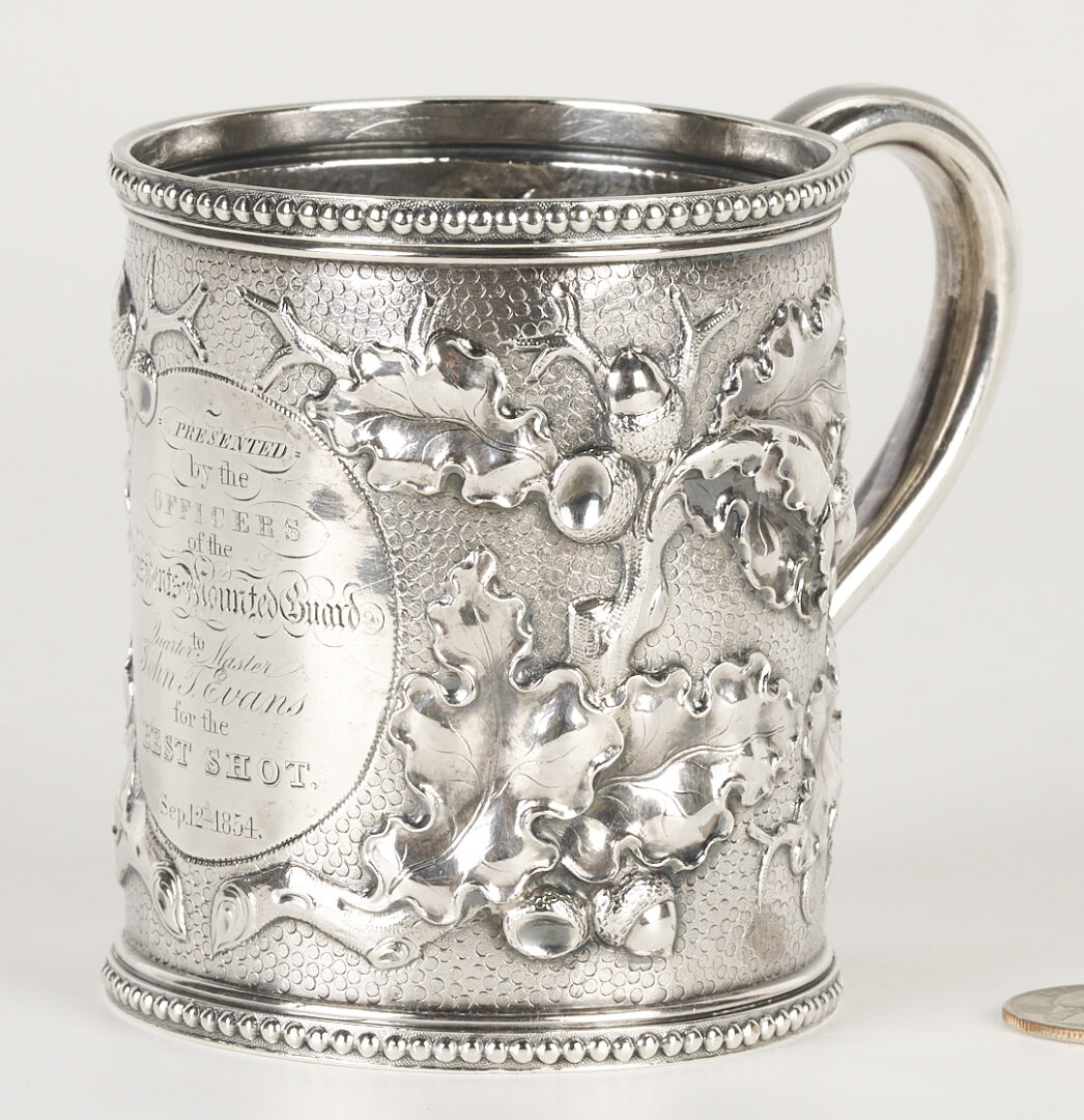 Lot 1001: Coin Silver Presentation Cup, U.S. President’s Mounted Guard