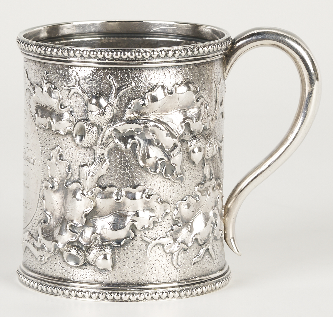 Lot 1001: Coin Silver Presentation Cup, U.S. President’s Mounted Guard