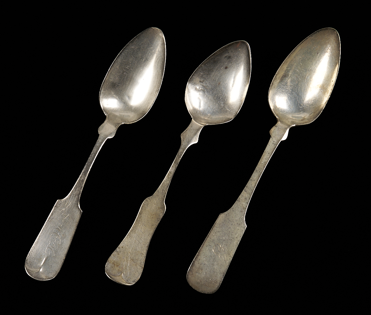 Lot 1002: 9 Coin Silver Spoons Incl. Alabama