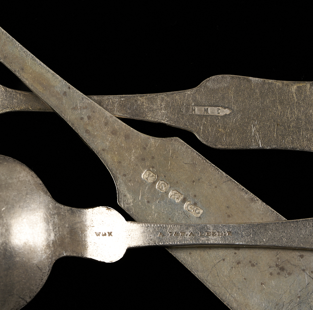 Lot 1002: 9 Coin Silver Spoons Incl. Alabama