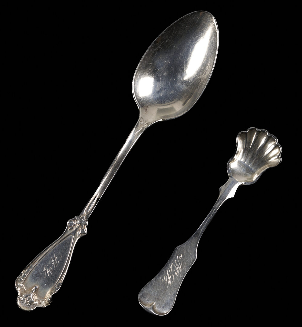 Lot 1003: 16 pcs Flatware incl. Paris KY Coin Silver