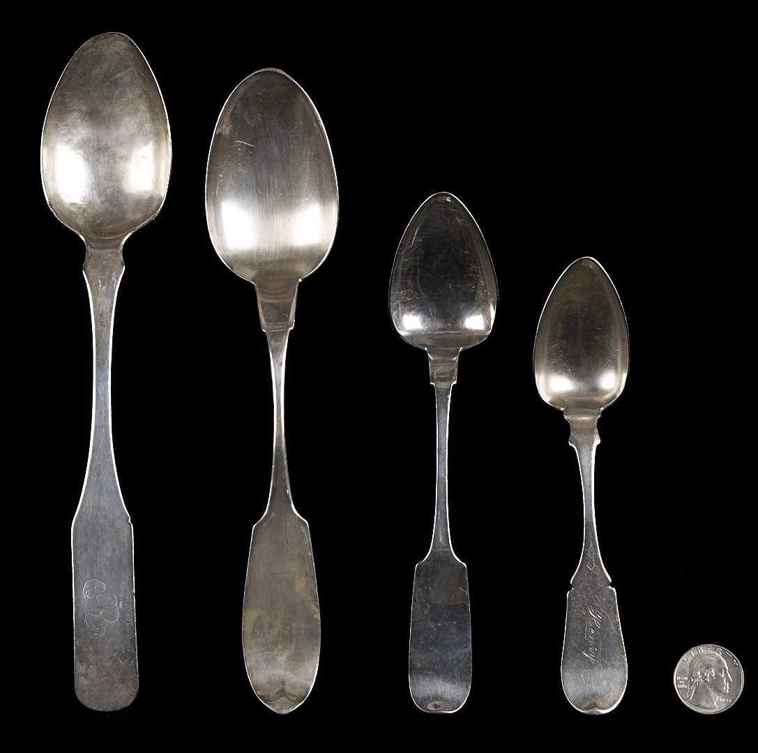 Lot 1005: 4 Pcs Coin Silver Incl. Cain, Tennessee & Connecticut