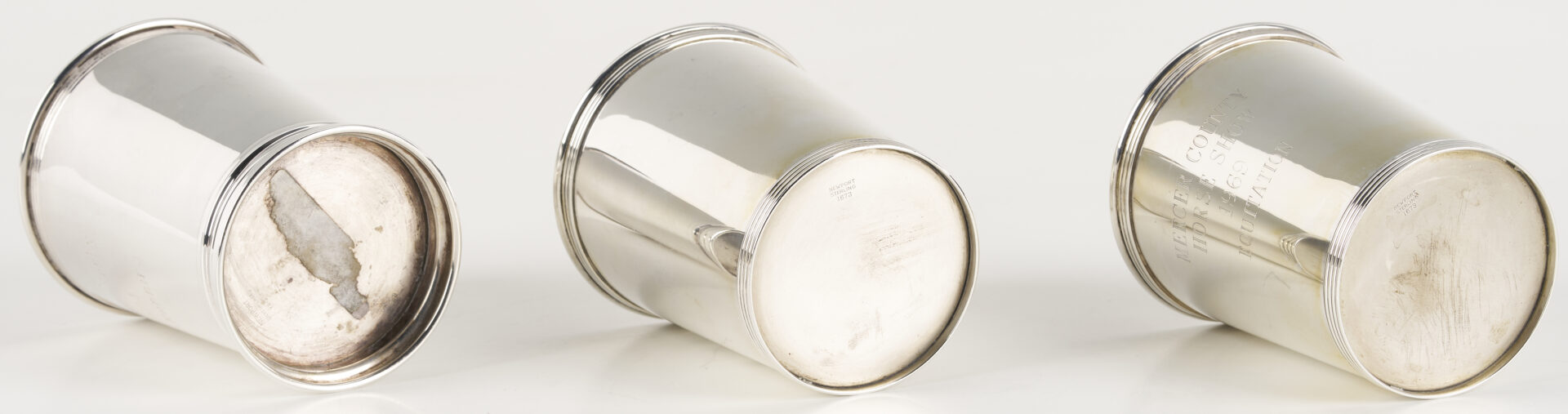 Lot 1006: 7 Julep & Shot Cups Incl. Derby & Trophy