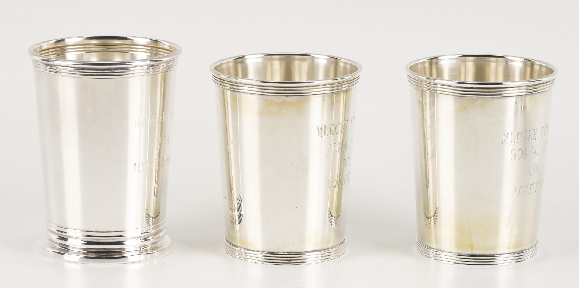 Lot 1006: 7 Julep & Shot Cups Incl. Derby & Trophy