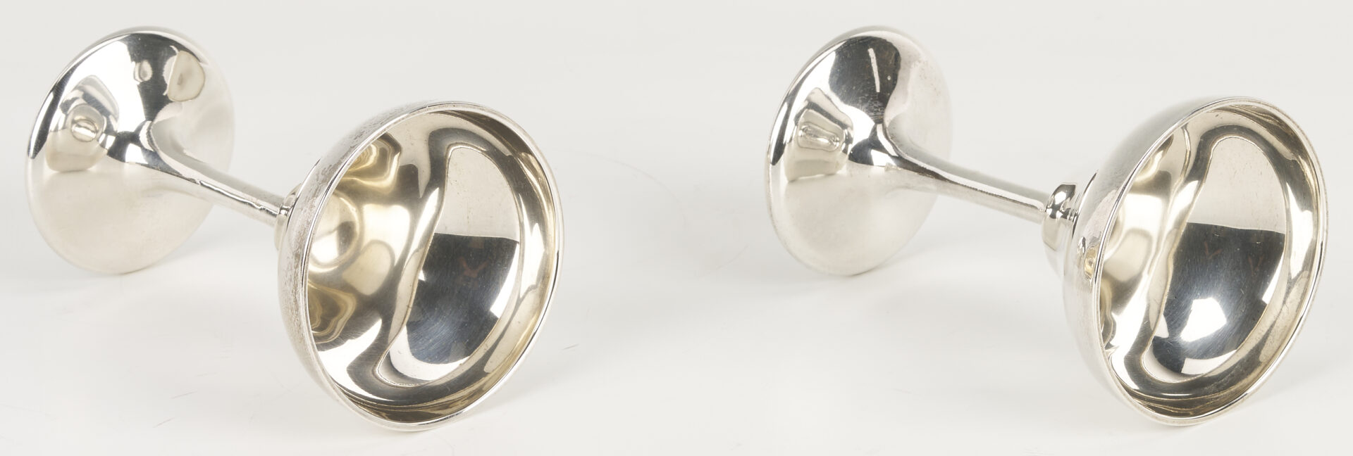 Lot 1007: 8 Frank Smith Mid Century Sterling Champagne or Cordial Goblets