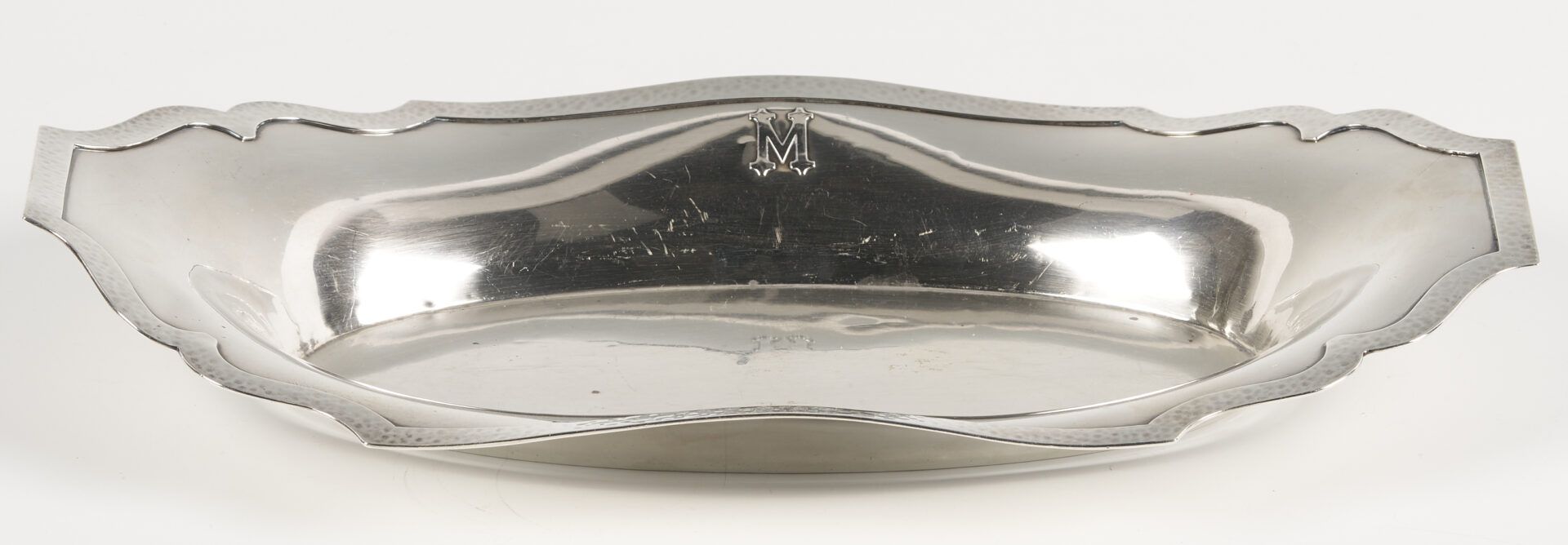 Lot 1009: Shreve Sterling Bread Tray plus 5 pcs flatware