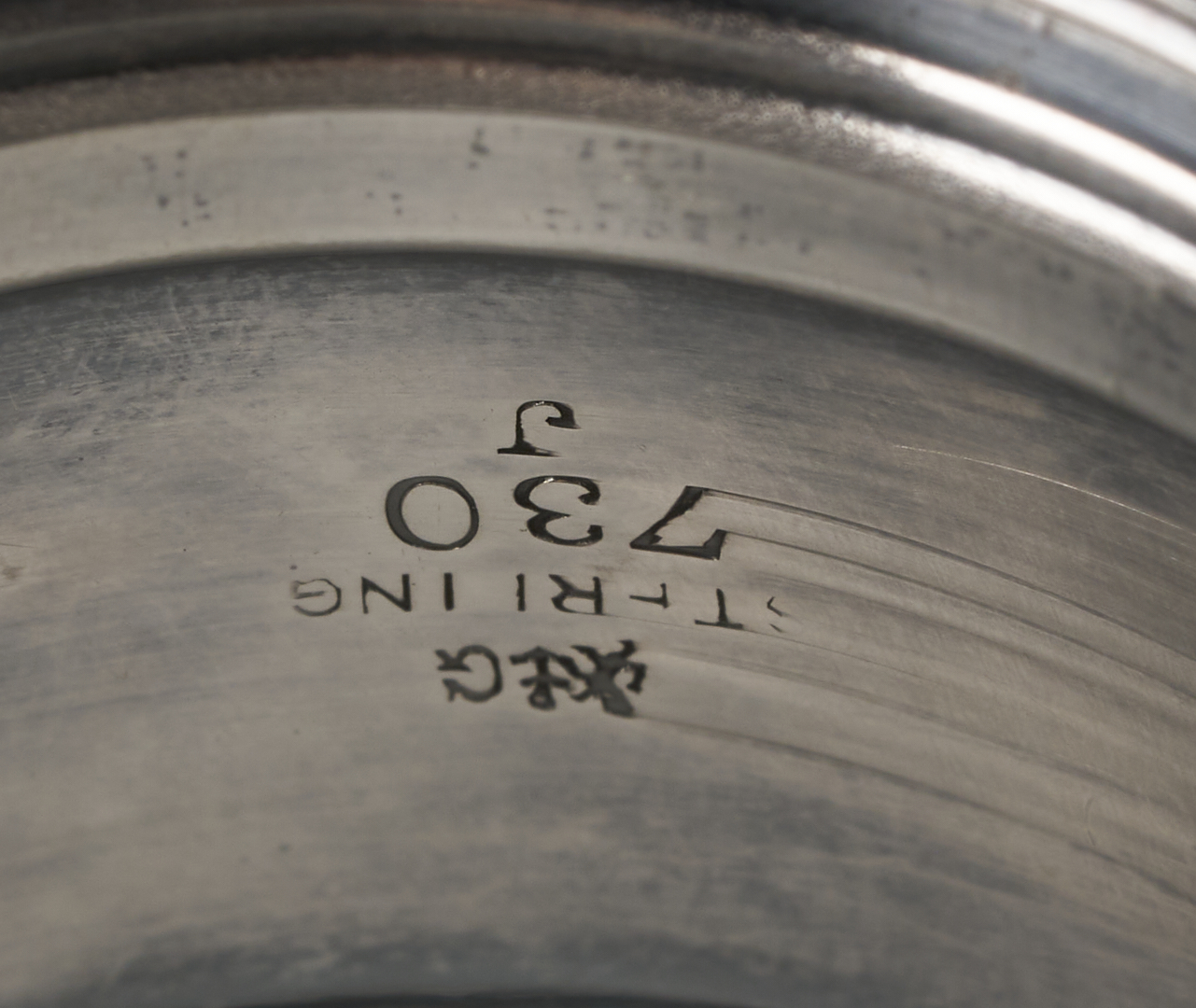 Lot 1010: 8 Antique Sterling Silver Items incl. Enameled Spoons, Napkin Rings