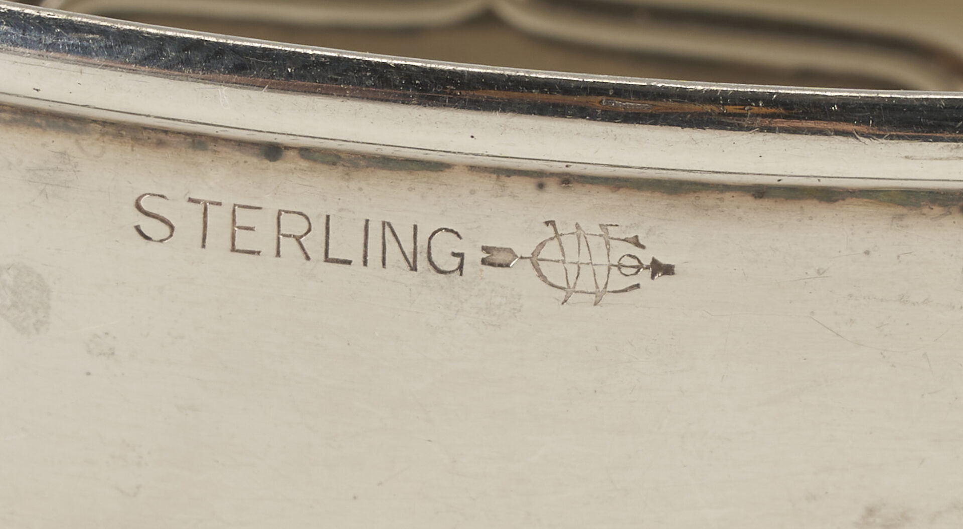 Lot 1010: 8 Antique Sterling Silver Items incl. Enameled Spoons, Napkin Rings