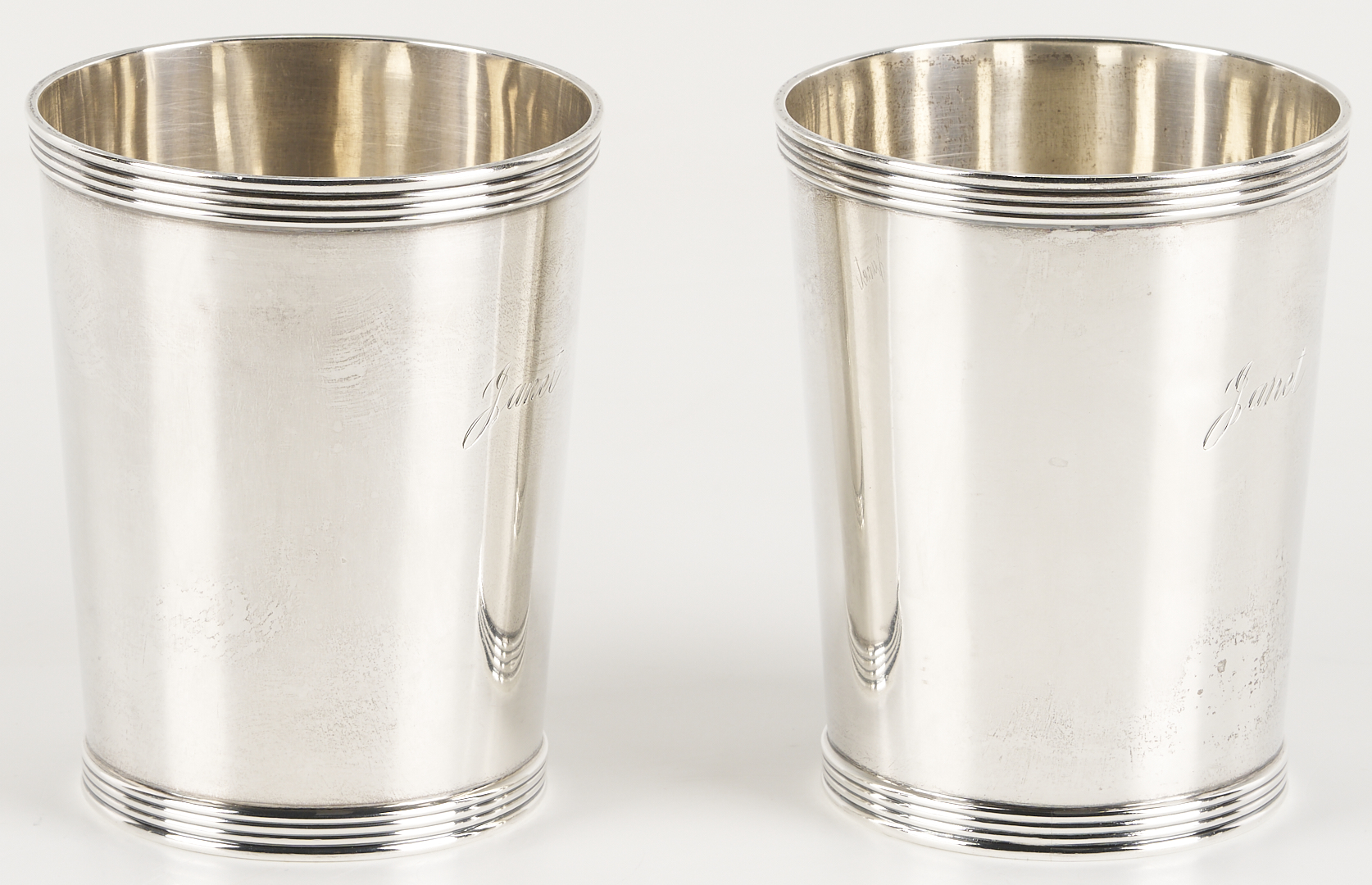 Lot 1011: 4 Sterling Julep Cups