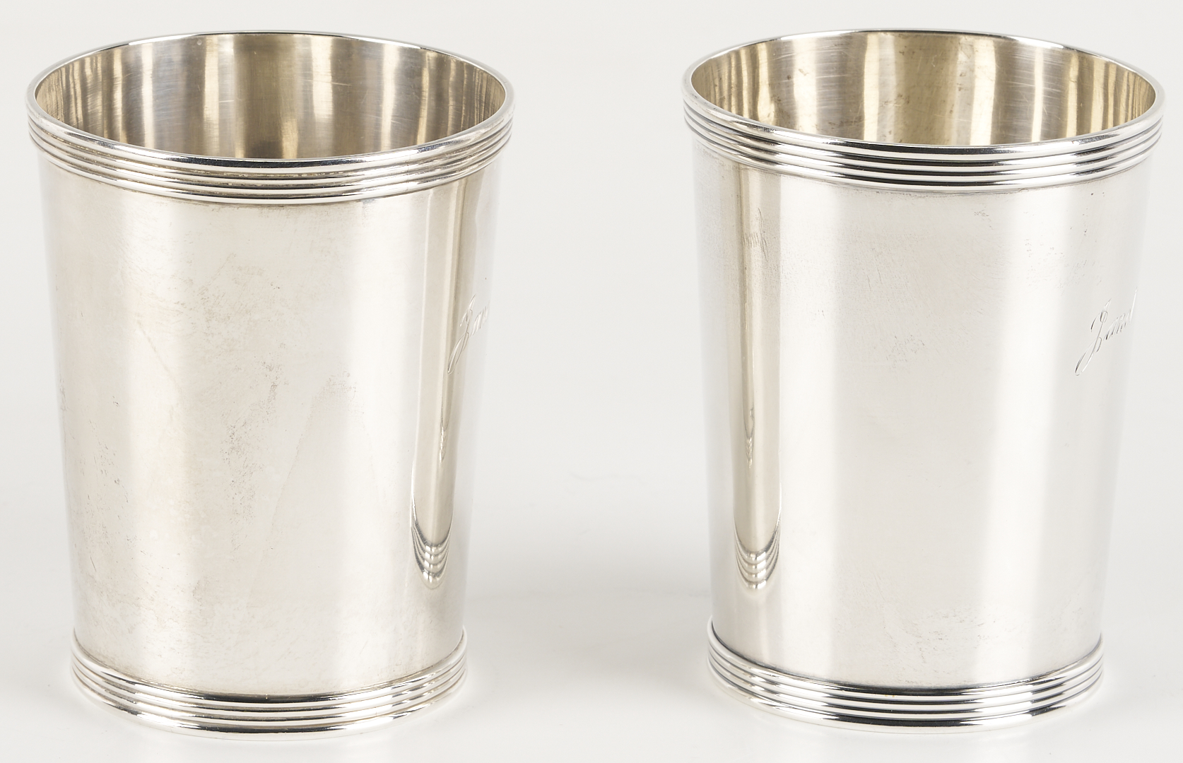 Lot 1011: 4 Sterling Julep Cups