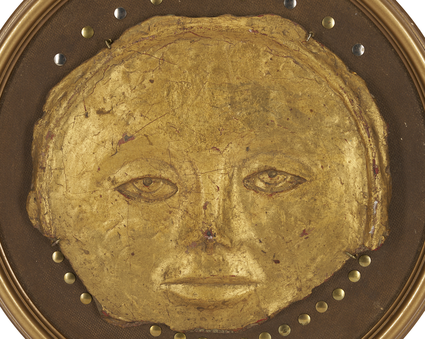 Lot 1017: 2 Olen Bryant Gilt Face Mask Sculptures Incl. Signed