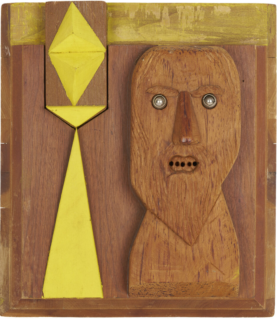 Lot 1020: 3 Meyer Wolfe Sculptures Incl. Figural Reliefs & Abstract