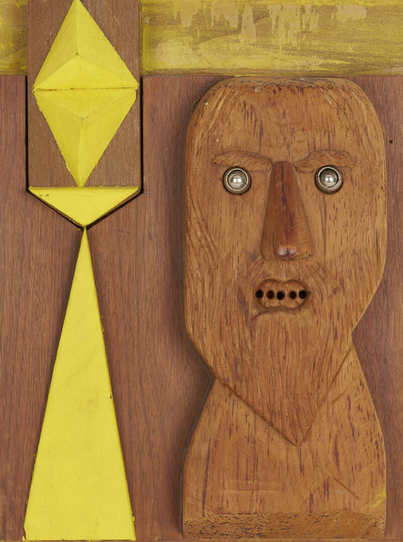 Lot 1020: 3 Meyer Wolfe Sculptures Incl. Figural Reliefs & Abstract