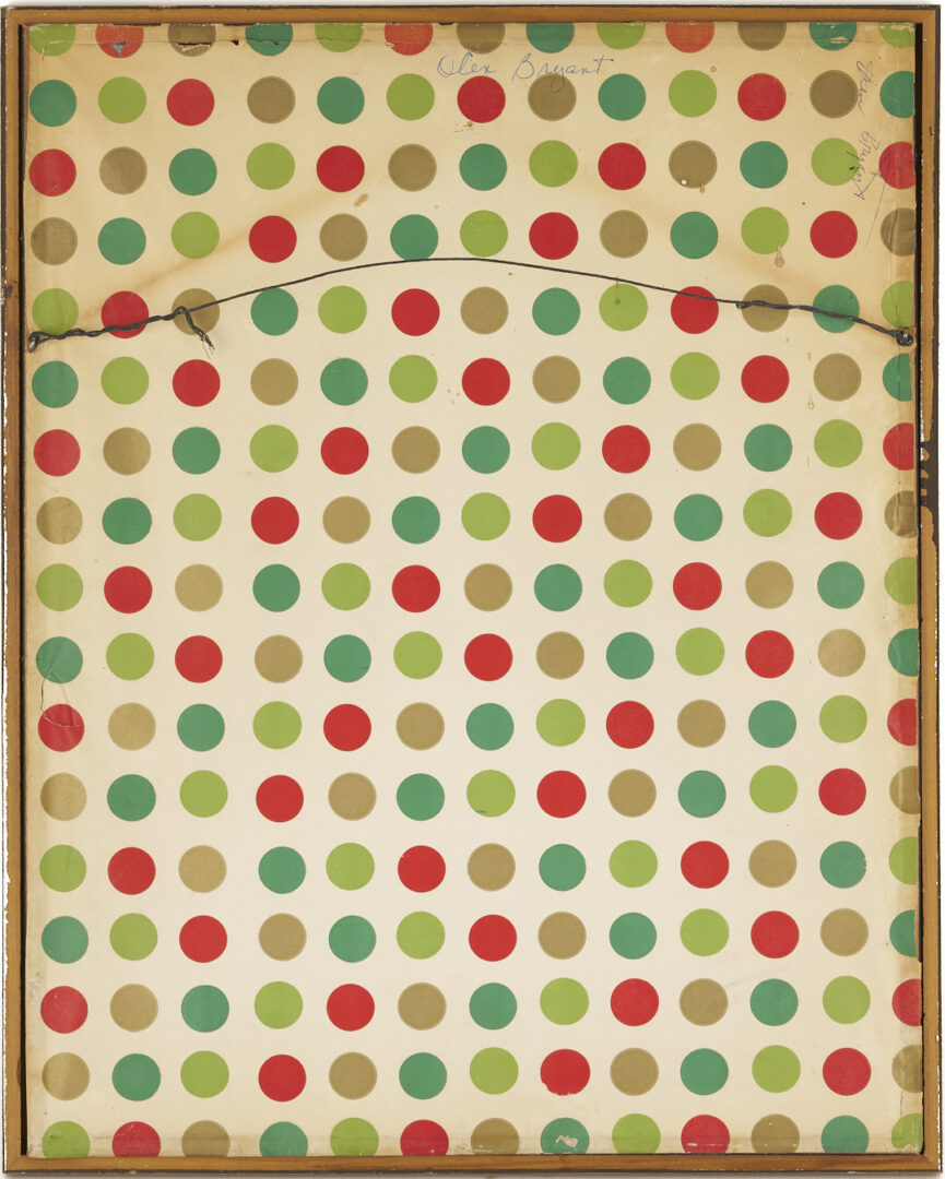 Lot 1021: Olen Bryant Watercolor and Garden Sculpture