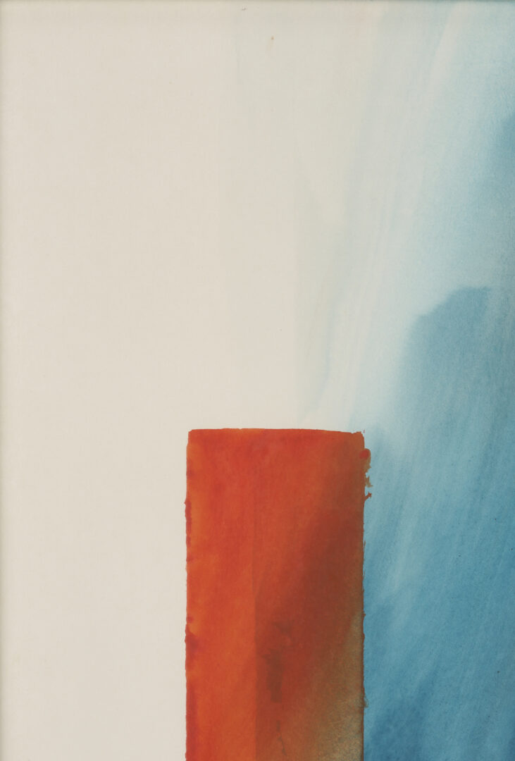 Lot 1022: 2 Lucille Davis Grimm Abstract Watercolor Paintings