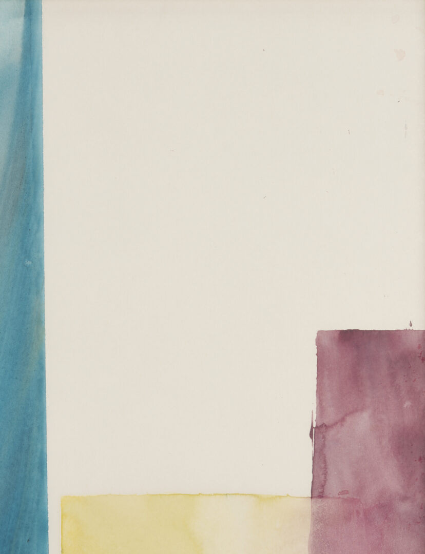 Lot 1022: 2 Lucille Davis Grimm Abstract Watercolor Paintings