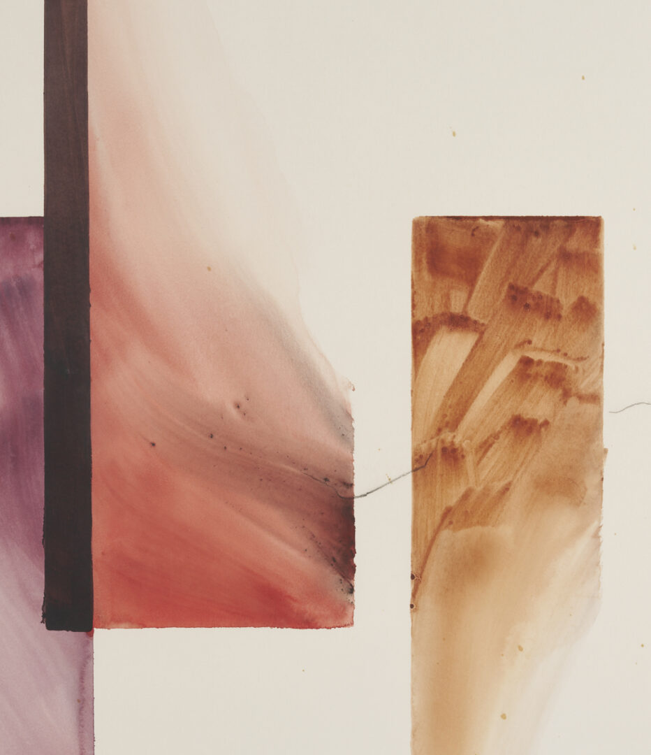 Lot 1022: 2 Lucille Davis Grimm Abstract Watercolor Paintings