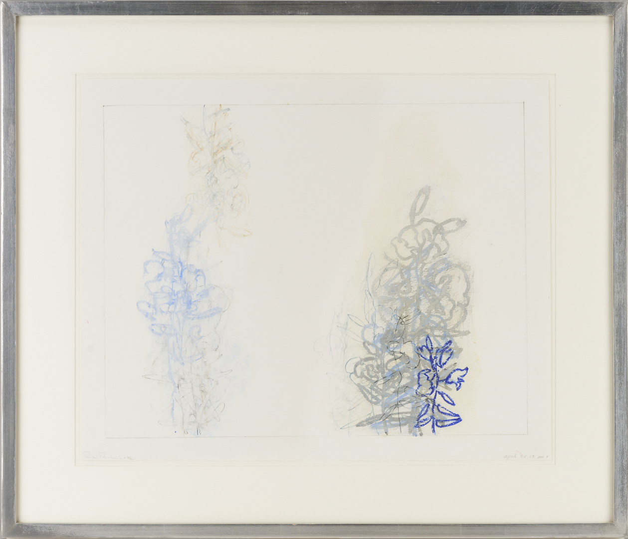 Lot 1028: 2 Rocio Rodriguez Pastel Botanical Drawings