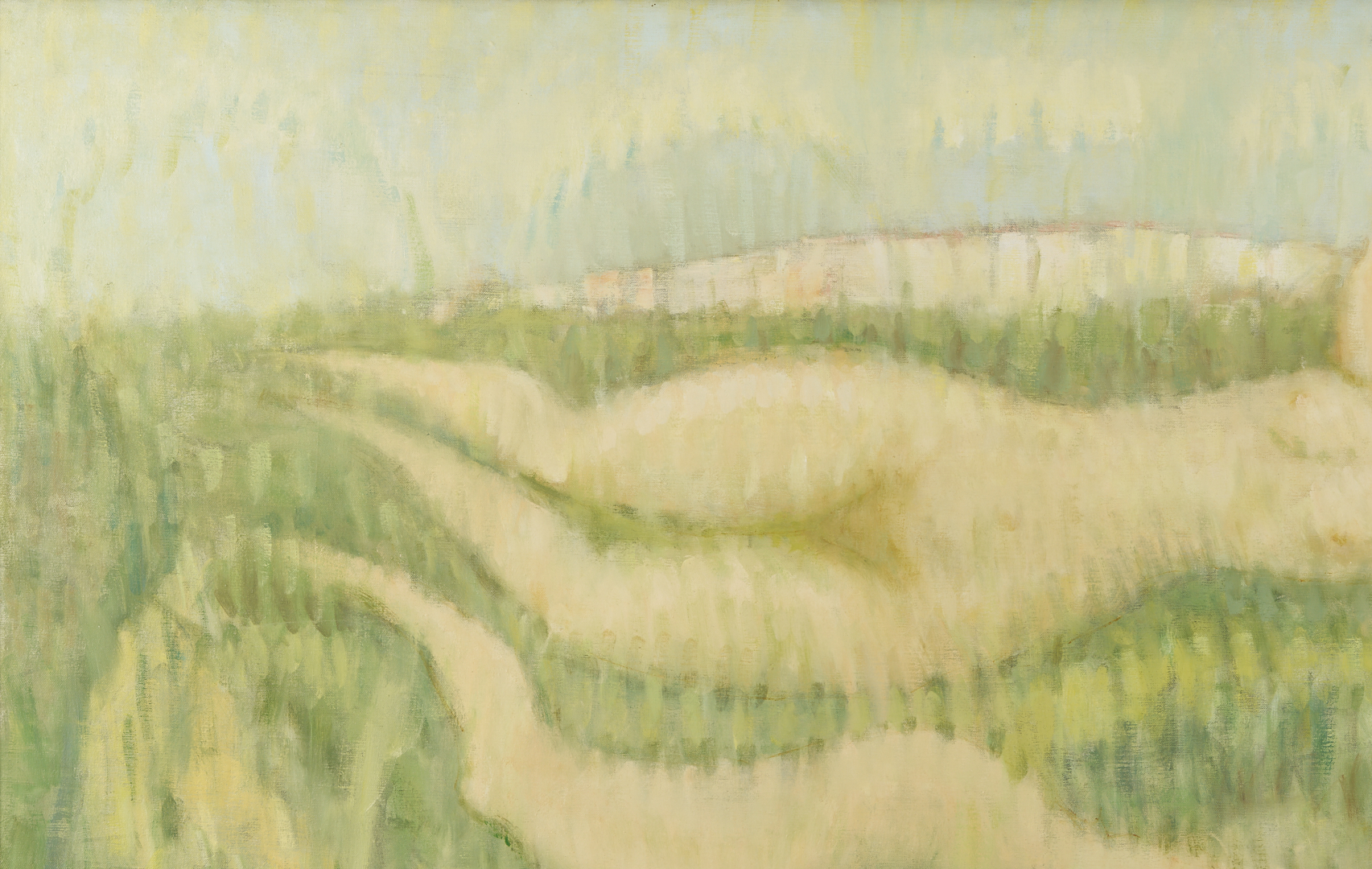 Lot 1032: Beveridge Moore O/C Painting, Panoramic Figures