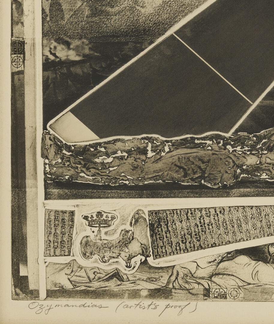 Lot 1034: Letterio Calapai Aquatint Engraving, “Oxymanias,” A/P