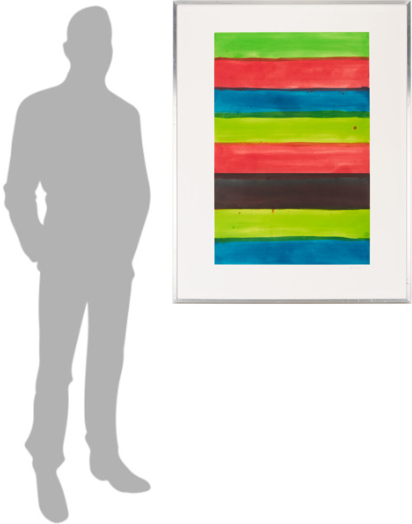 Lot 1038: Mary Heilmann Color Aquatint Etching, Jazz