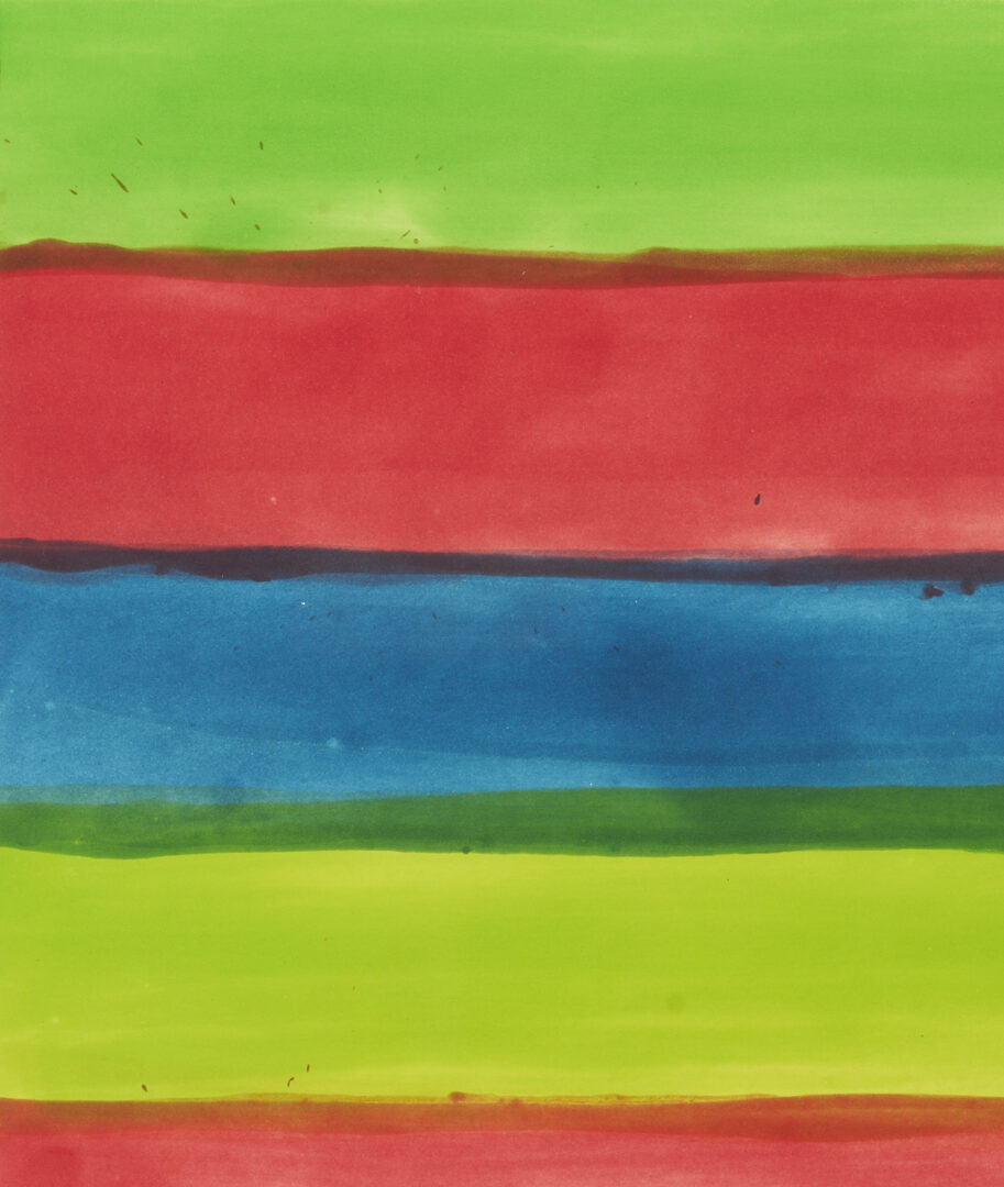 Lot 1038: Mary Heilmann Color Aquatint Etching, Jazz
