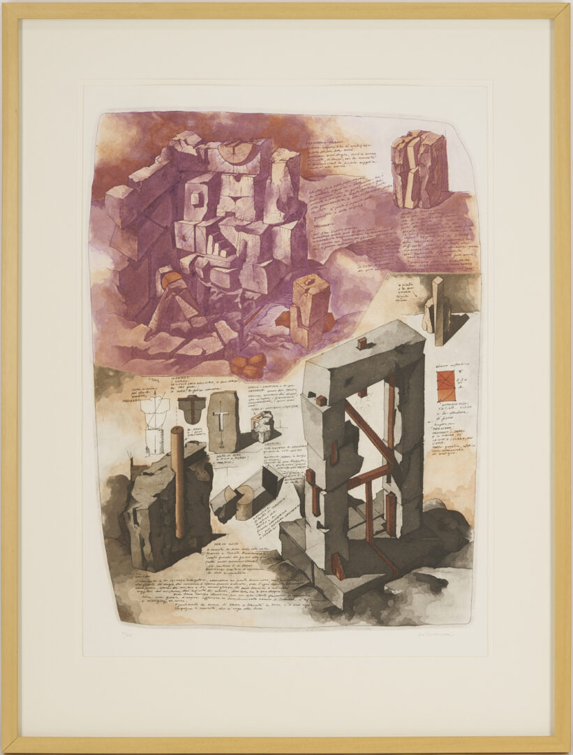 Lot 1040: 3 Gio Pomodoro Modernist Sculptural Prints