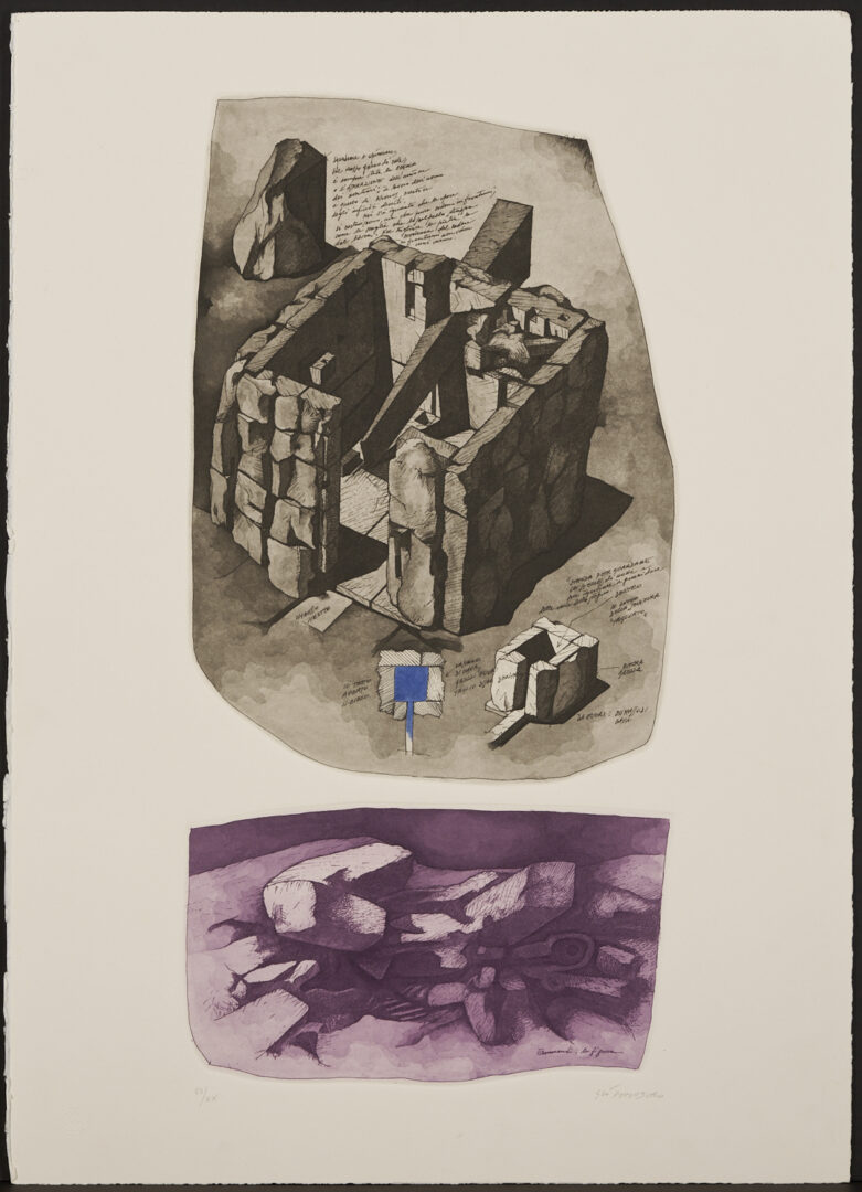 Lot 1040: 3 Gio Pomodoro Modernist Sculptural Prints