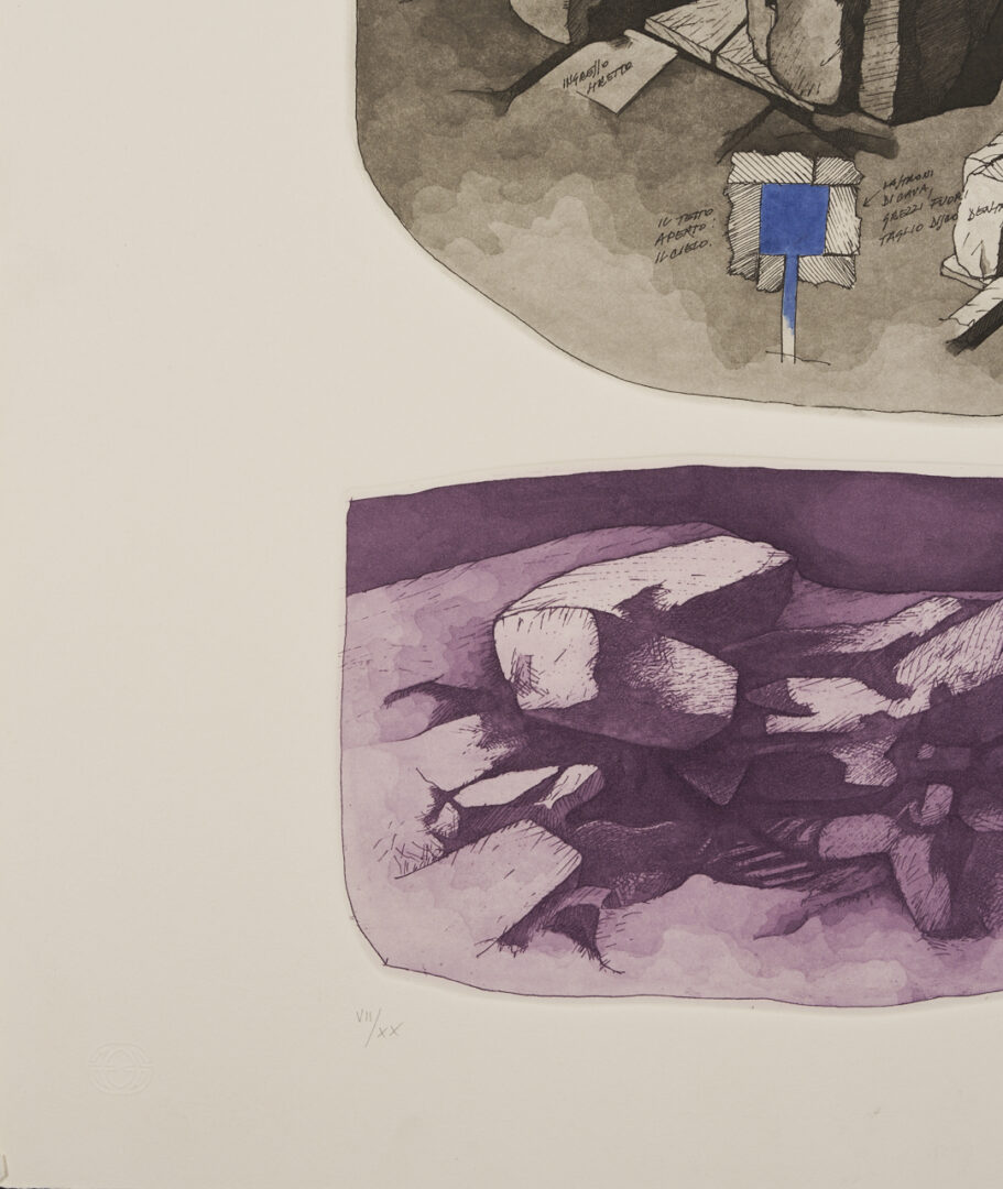 Lot 1040: 3 Gio Pomodoro Modernist Sculptural Prints