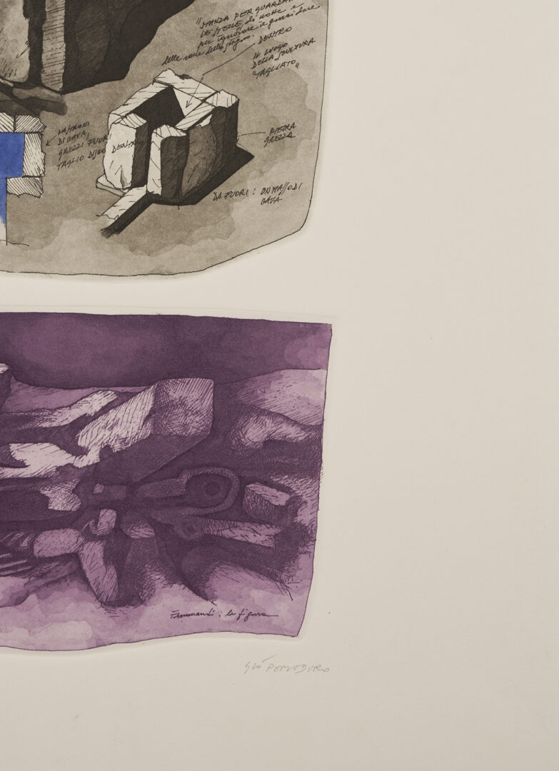 Lot 1040: 3 Gio Pomodoro Modernist Sculptural Prints