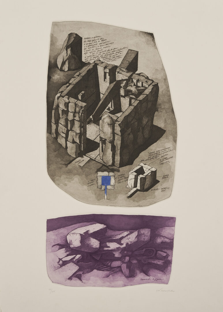 Lot 1040: 3 Gio Pomodoro Modernist Sculptural Prints