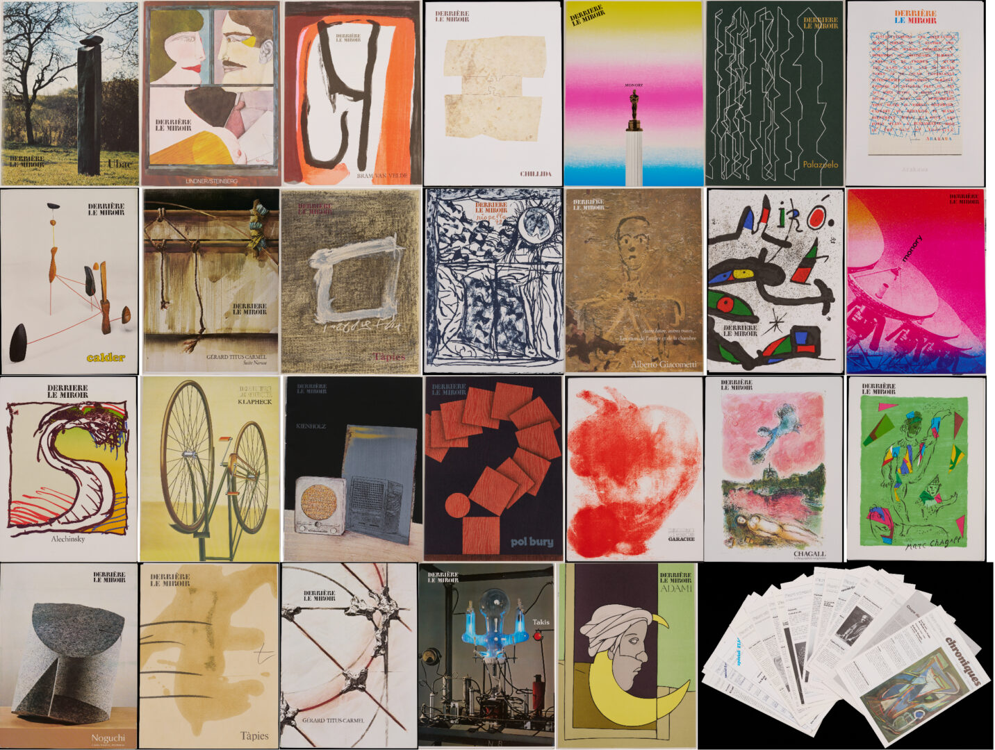 Lot 1045: 26 Issues of Derriere le Miroir incl. Calder, Chagall, Giacometti, Miro, Tapies, w/ 37 Original Lithographs