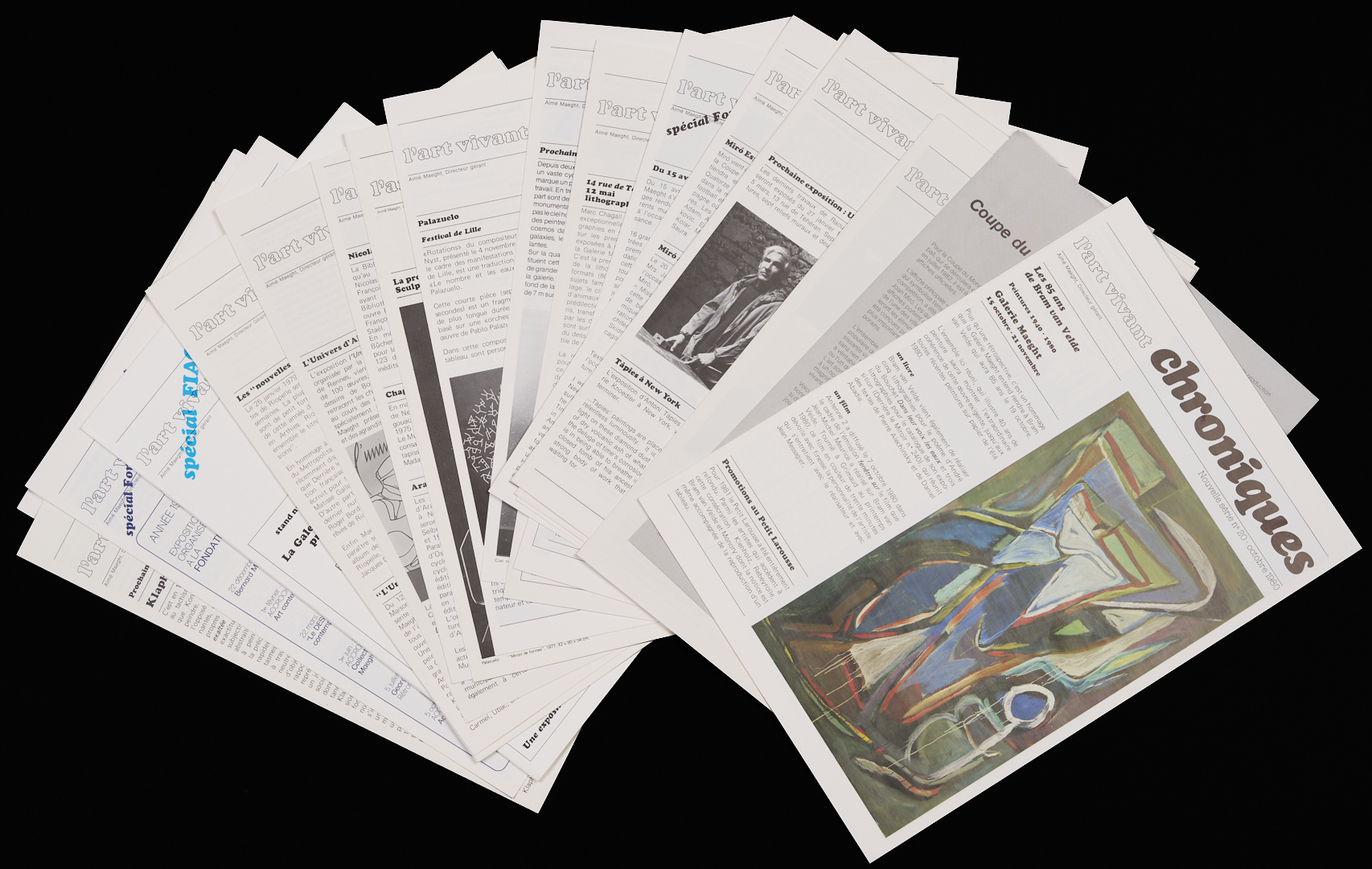 Lot 1045: 26 Issues of Derriere le Miroir incl. Calder, Chagall, Giacometti, Miro, Tapies, w/ 37 Original Lithographs