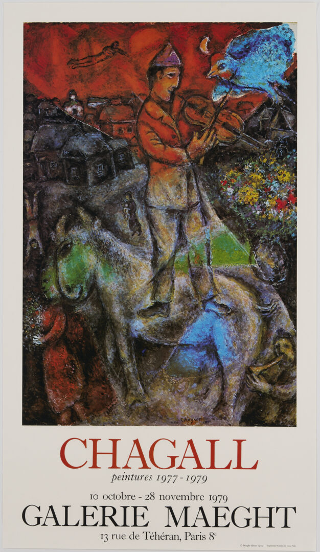 Lot 1046: 27 Galerie Maeght Posters Incl. Calder, Chagall, Miro, Giacometti, Tapies, 1978-1982