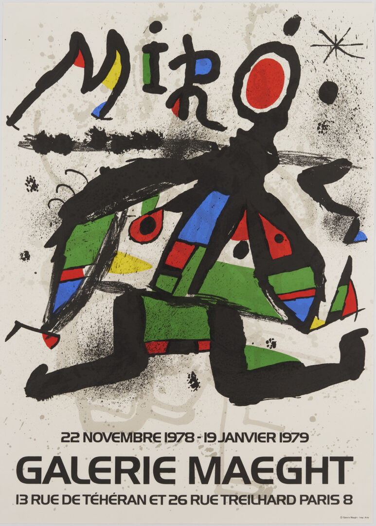 Lot 1046: 27 Galerie Maeght Posters Incl. Calder, Chagall, Miro, Giacometti, Tapies, 1978-1982
