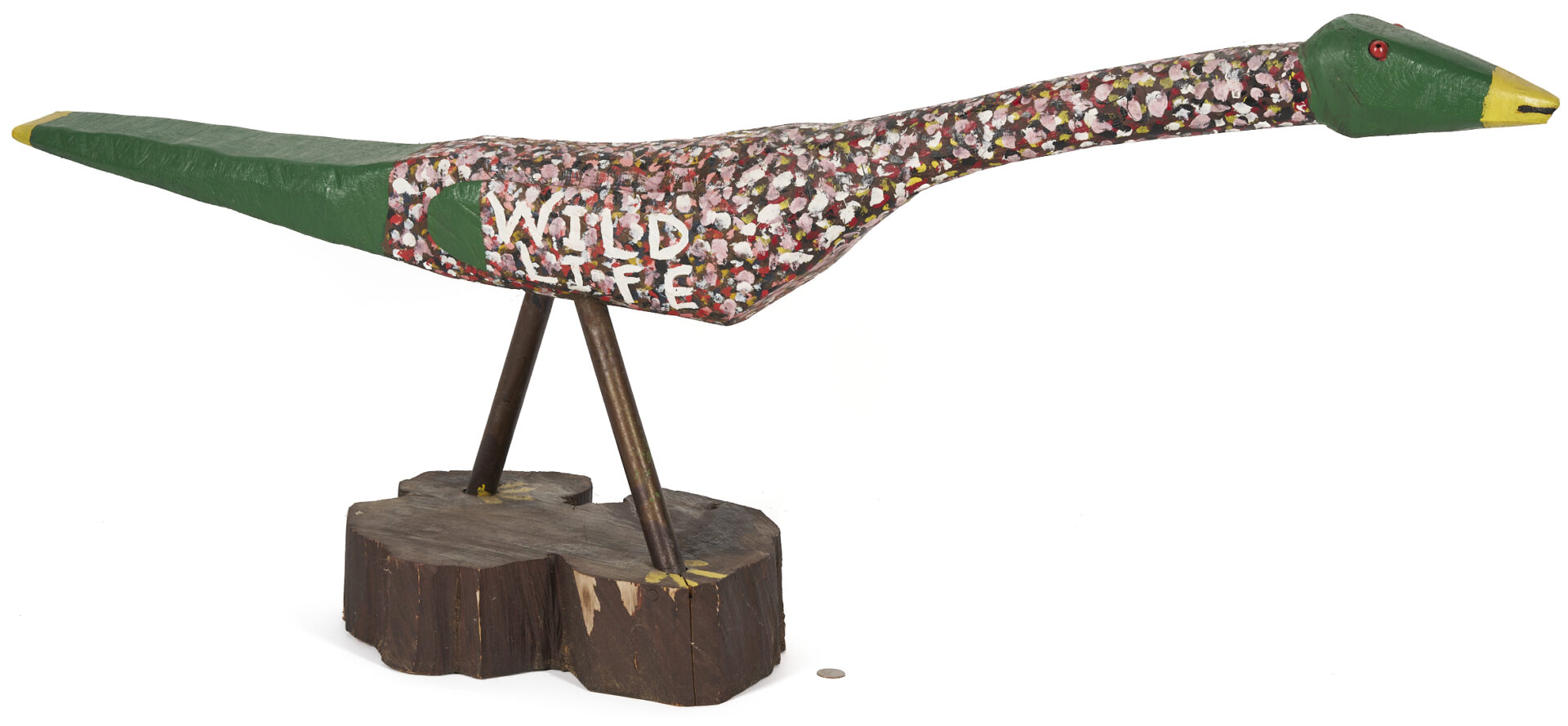 Lot 1049: J.L. Nipper Painted & Carved Turkey, Wild Life