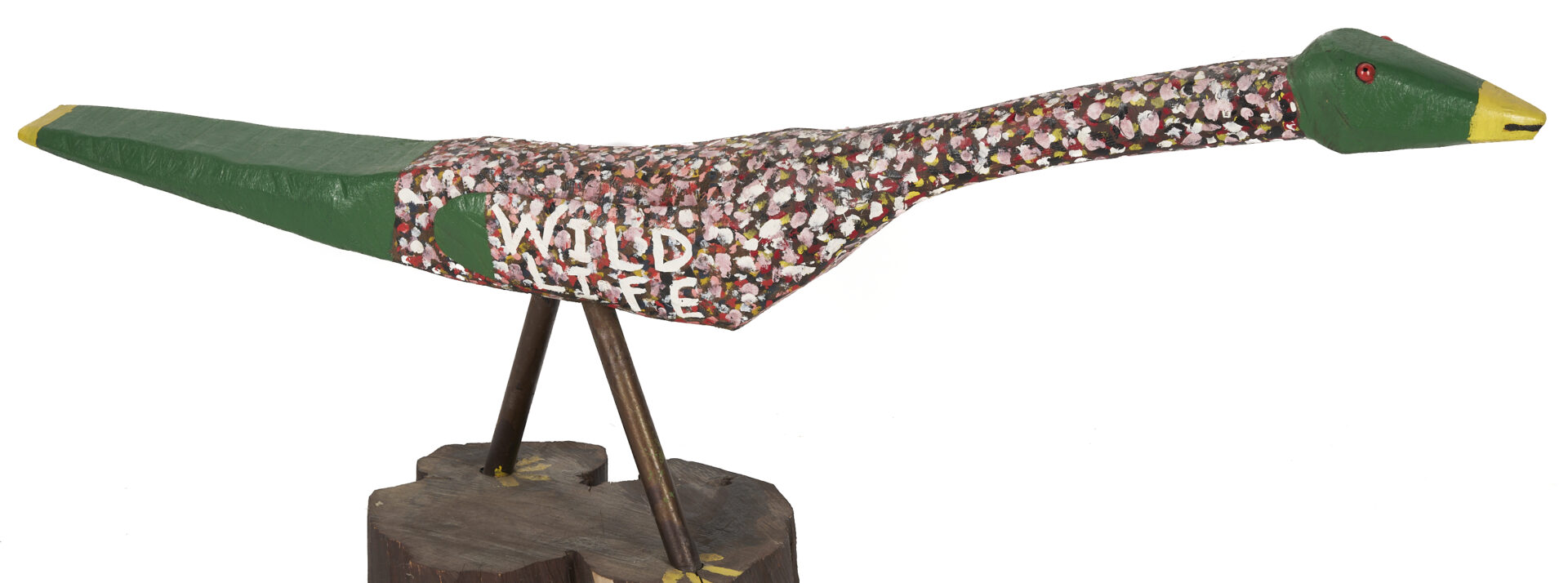 Lot 1049: J.L. Nipper Painted & Carved Turkey, Wild Life