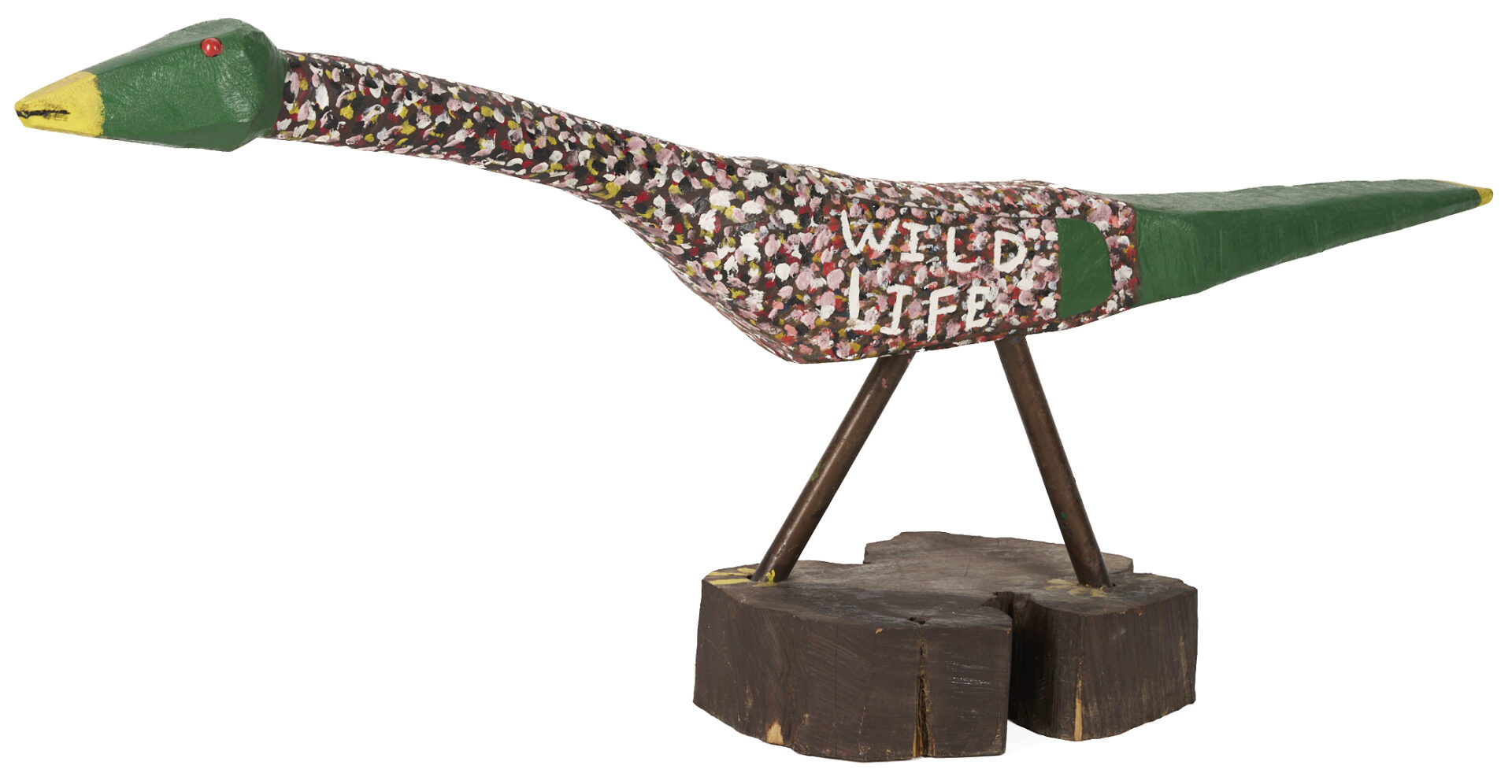 Lot 1049: J.L. Nipper Painted & Carved Turkey, Wild Life