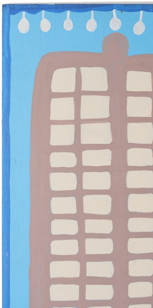 Lot 1051: Annie Tolliver Post-Sept. 11 Painting, God Bless America